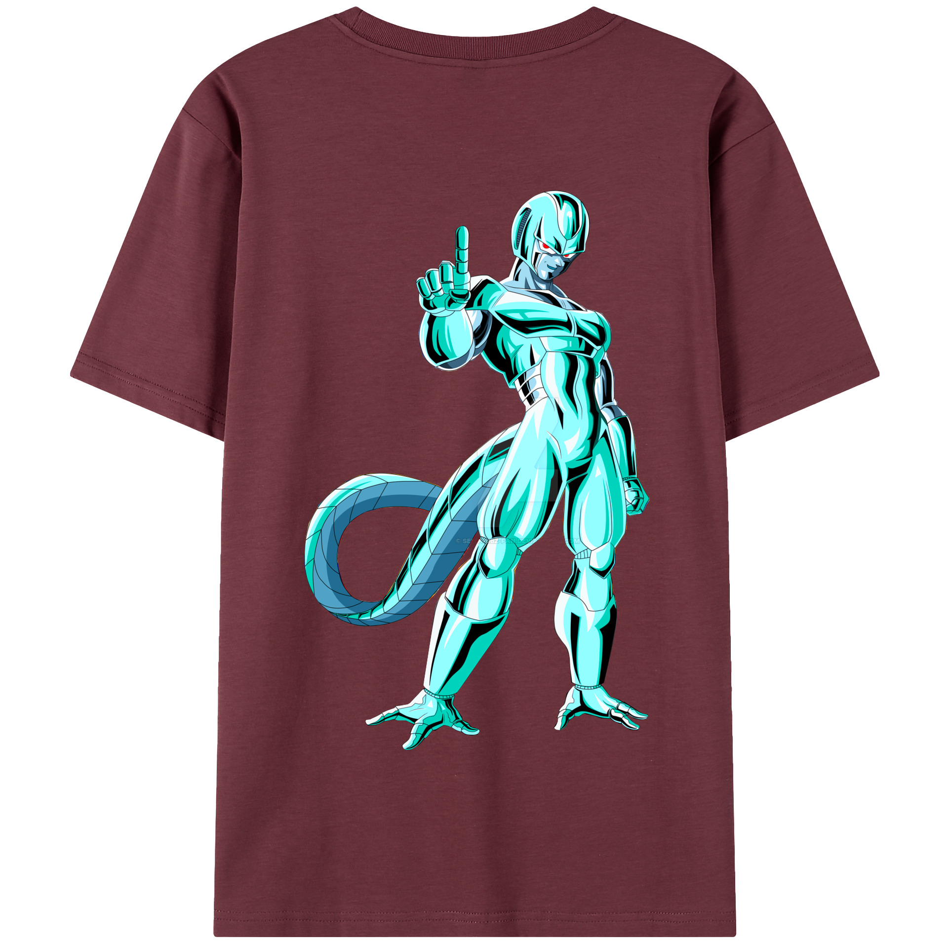 （画像用） ドラゴンボール クウラ DRAGON BALL Cooler Coora 綿100％半袖Tシャツ（背面プリント）